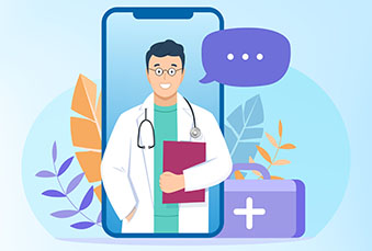 Online doctor consultation over the mobile phone